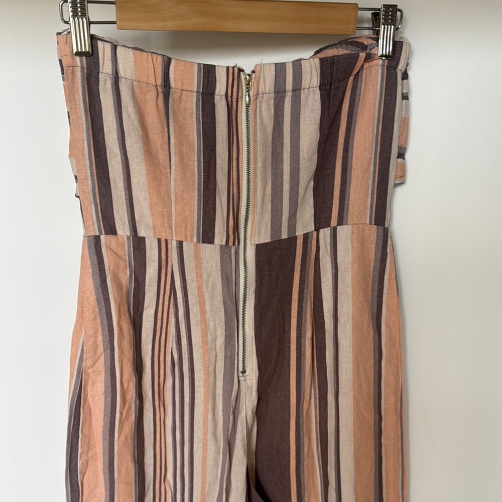 Striped Strapless Jumpsuit with Bow Detail Nordstrom - Picture 8 of 9